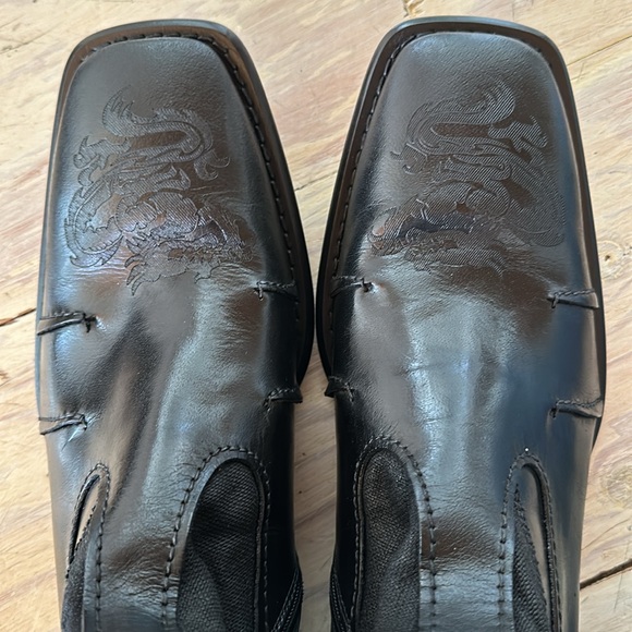 Mark Nason DESIGNER men’s dress boots VERY UNUSUAL Black 12 NEW in box - Picture 9 of 10